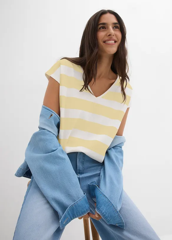 Randig topp, bonprix