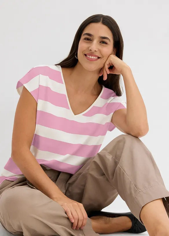 Randig topp, bonprix