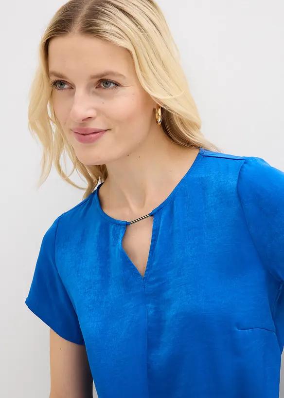 Tunika av fintr&aring;dig satin, bonprix