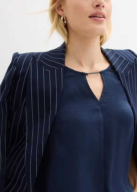 Tunika av fintr&aring;dig satin, bonprix