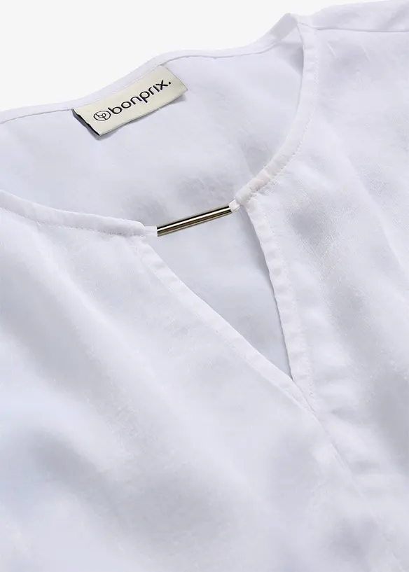 Tunika av fintr&aring;dig satin, bonprix