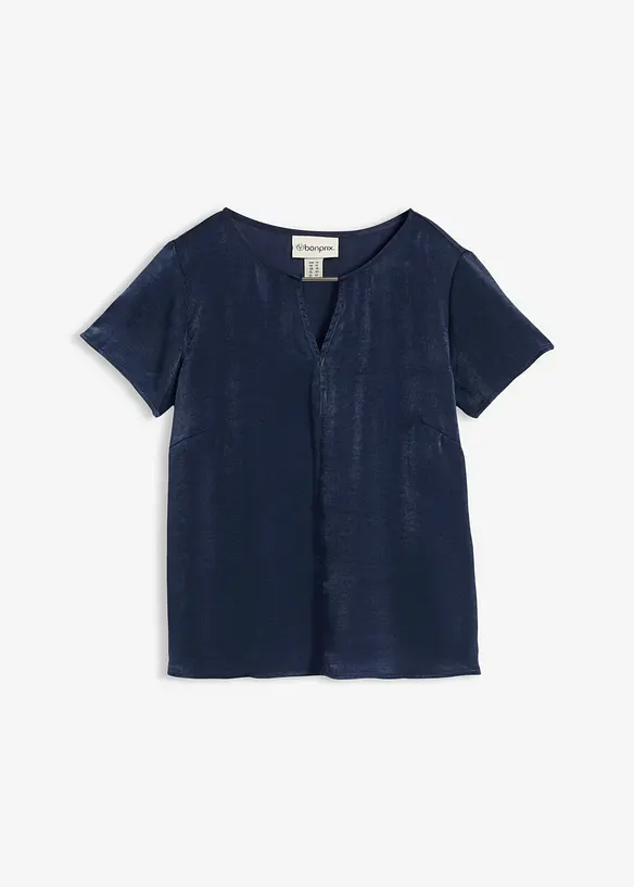 Tunika av fintr&aring;dig satin, bonprix