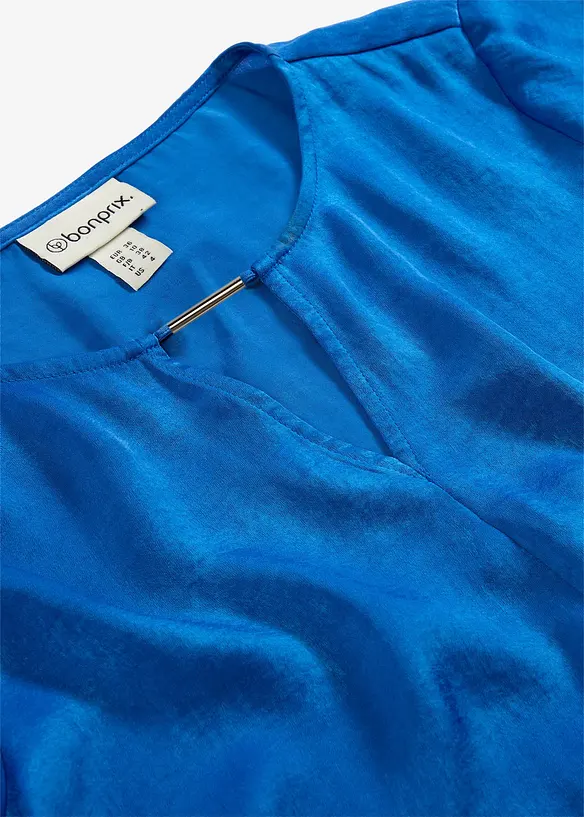 Tunika av fintr&aring;dig satin, bonprix