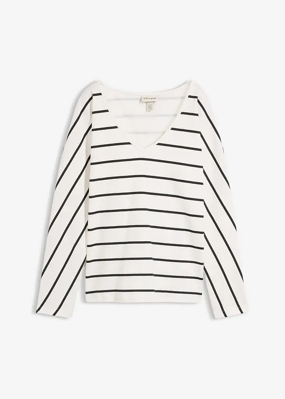 L&aring;ng&auml;rmad topp i ekologisk bomull, bonprix