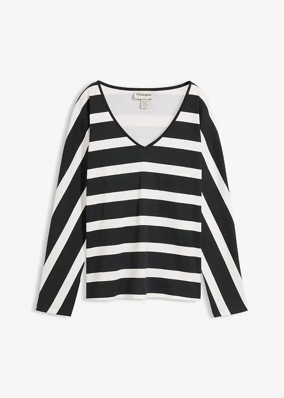 L&aring;ng&auml;rmad topp i ekologisk bomull, bonprix