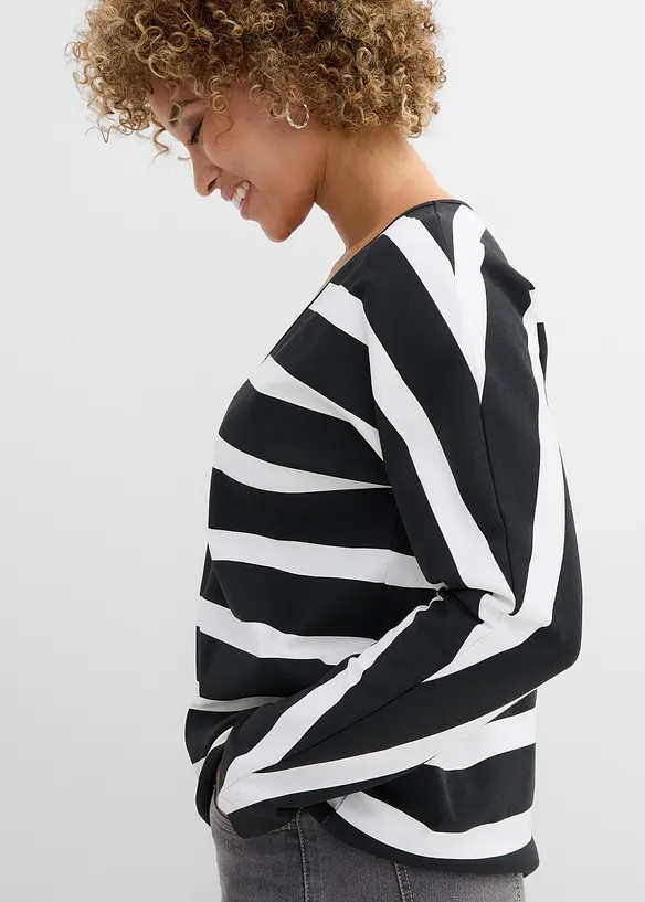 L&aring;ng&auml;rmad topp i ekologisk bomull, bonprix