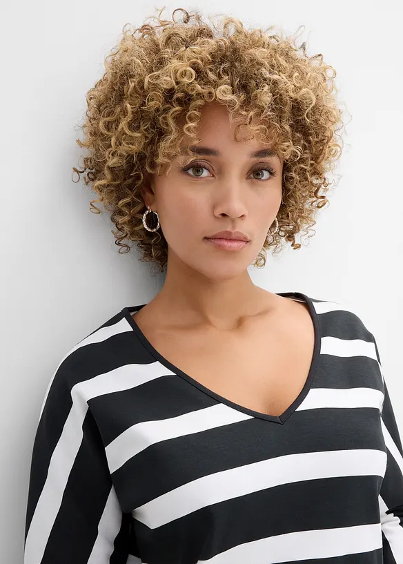 L&aring;ng&auml;rmad topp i ekologisk bomull, bonprix