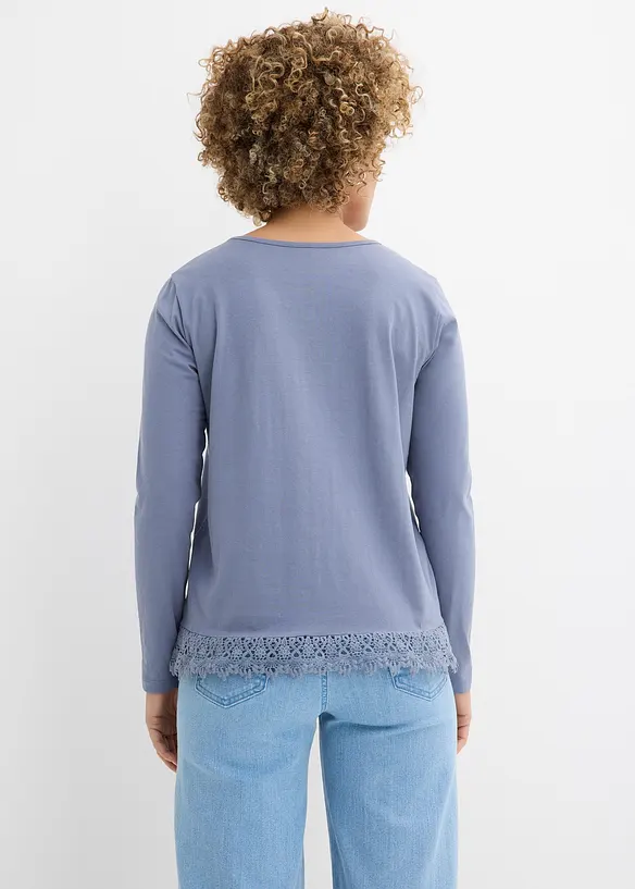 L&aring;ng&auml;rmad topp i bomull (2-pack), bonprix