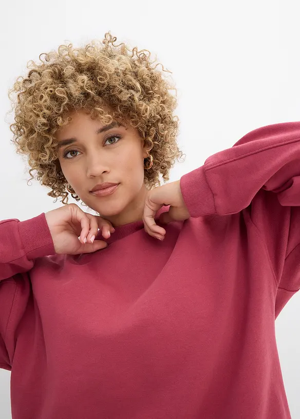 Oversizesweatshirt i ekologisk bomull, bonprix