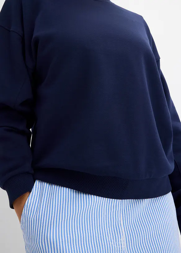 Oversizesweatshirt i ekologisk bomull, bonprix