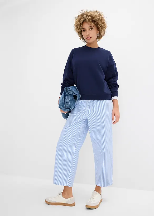 Oversizesweatshirt i ekologisk bomull, bonprix