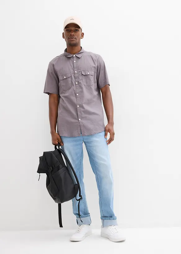 Kort&auml;rmad skjorta i ren bomull, bonprix