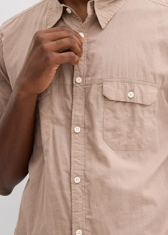 Kort&auml;rmad skjorta i ren bomull, bonprix