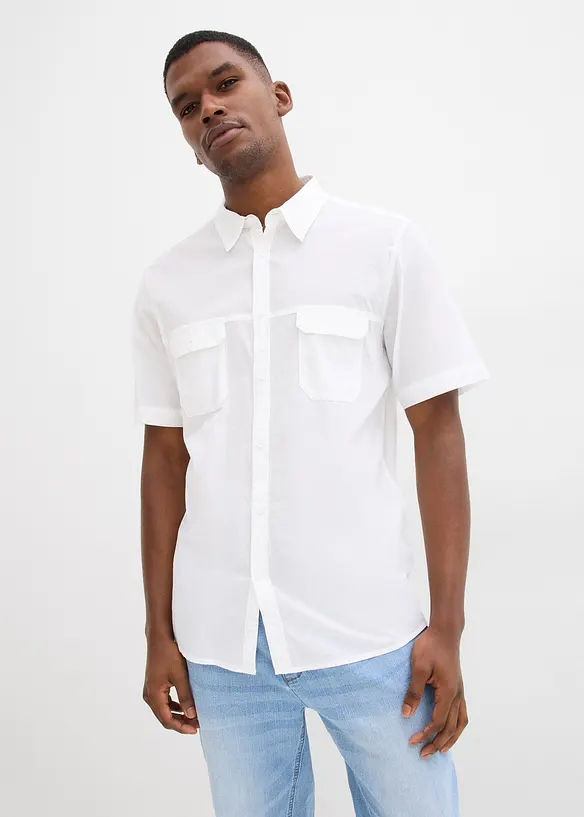 Kort&auml;rmad skjorta i ren bomull, bonprix