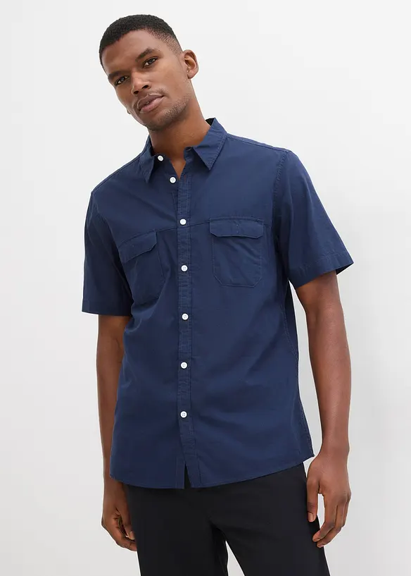 Kort&auml;rmad skjorta i ren bomull, bonprix