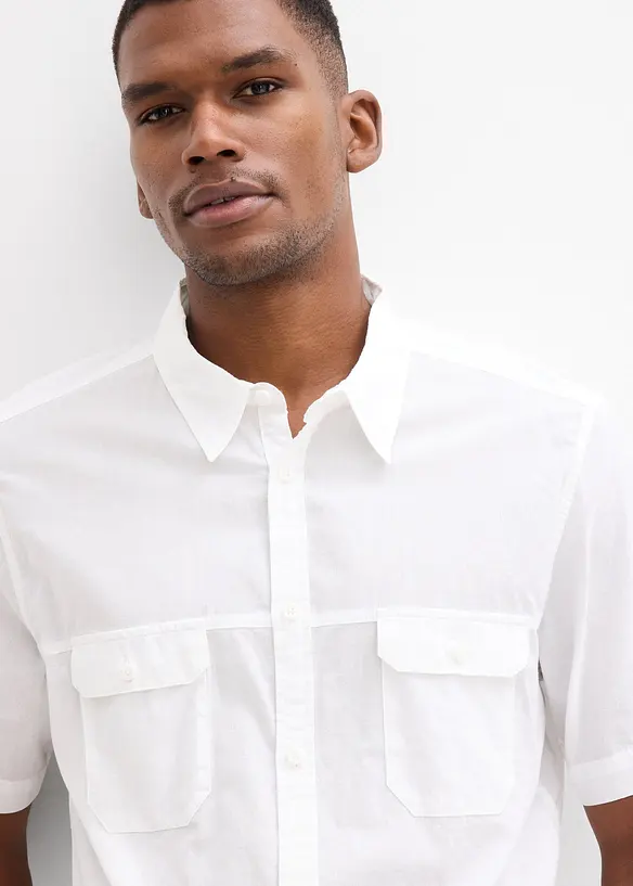 Kort&auml;rmad skjorta i ren bomull, bonprix