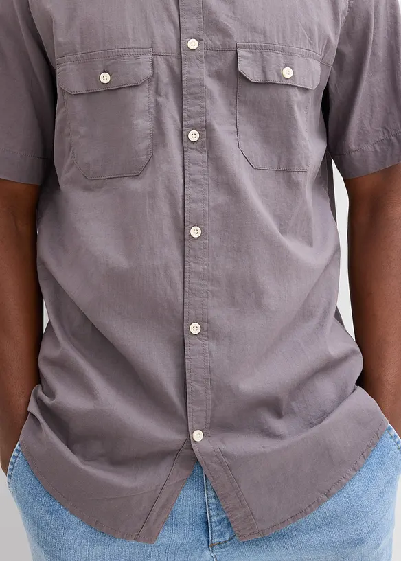 Kort&auml;rmad skjorta i ren bomull, bonprix