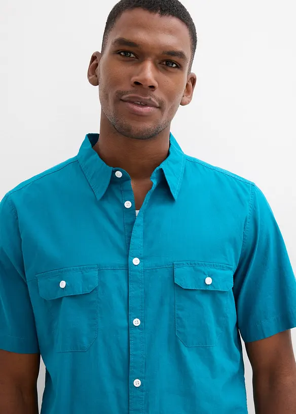 Kort&auml;rmad skjorta i ren bomull, bonprix