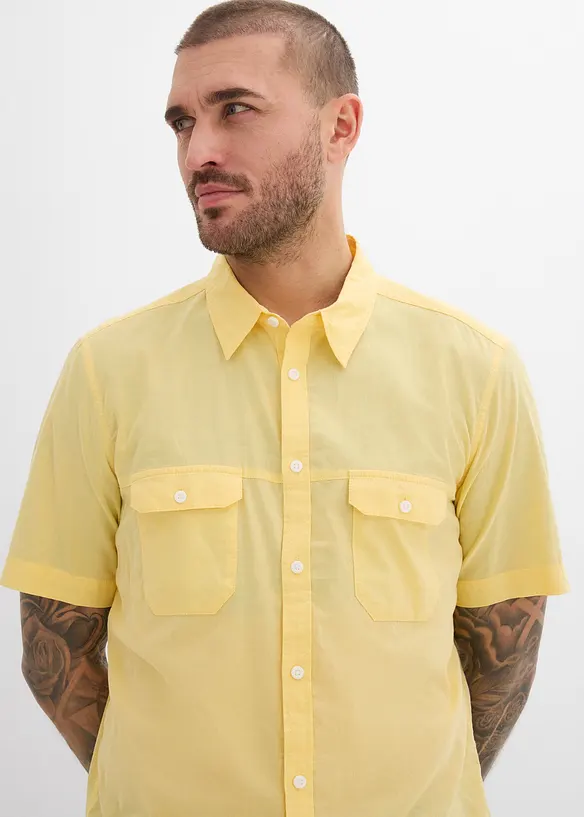 Kort&auml;rmad skjorta i ren bomull, bonprix