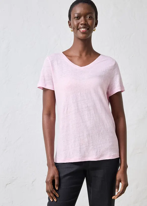 Linnetopp med ledigt snitt, bonprix