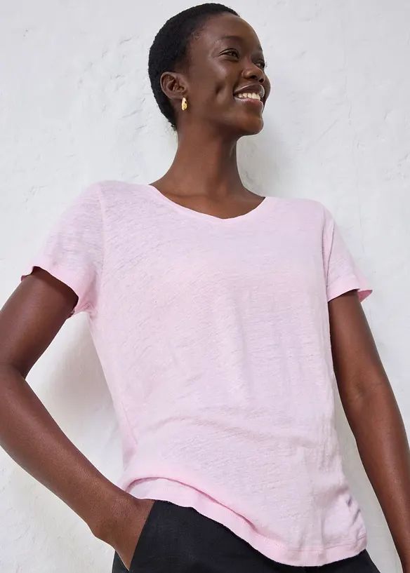 Linnetopp med ledigt snitt, bonprix