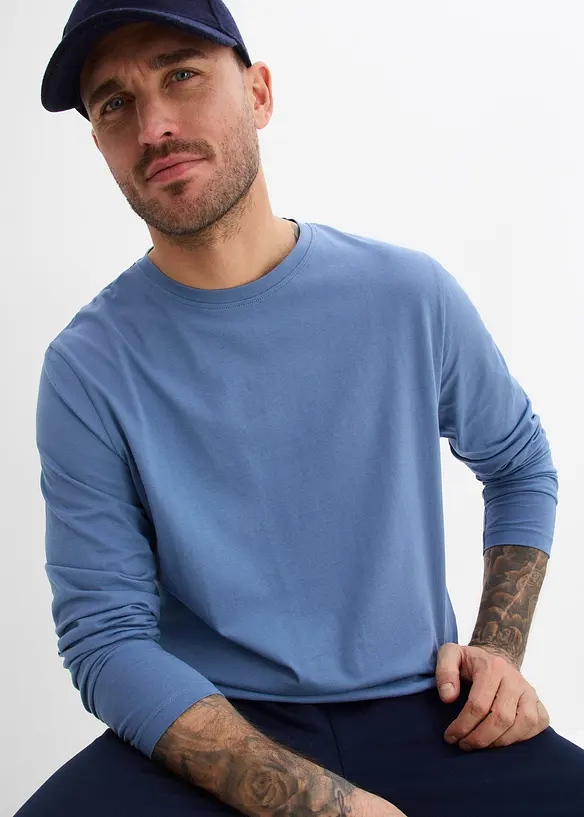 L&aring;ng&auml;rmad T-shirt (2-pack), bonprix