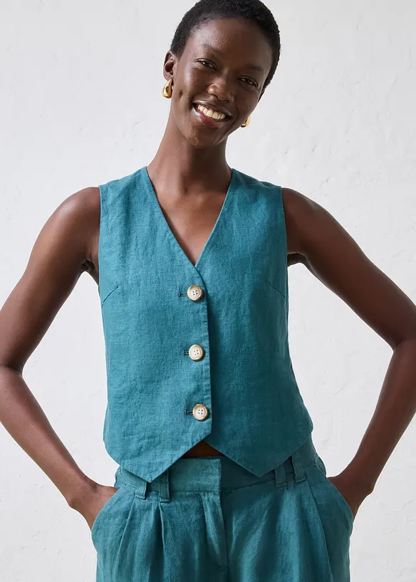 V&auml;st i rent linne, bonprix