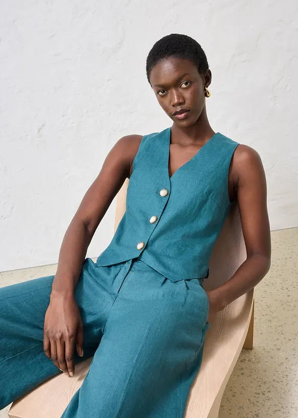 V&auml;st i rent linne, bonprix