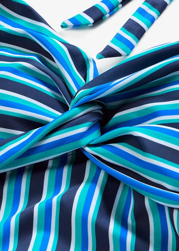 Baddr&auml;kt med halterneck och omlottlook, bonprix