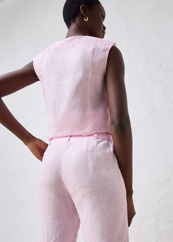 7/8-byxa av linne, bonprix