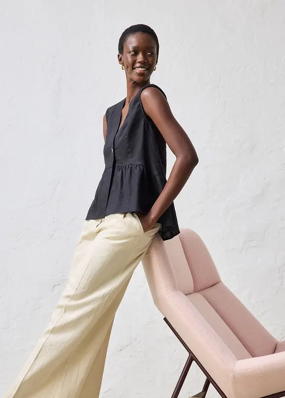 V&auml;st i rent linne, bonprix