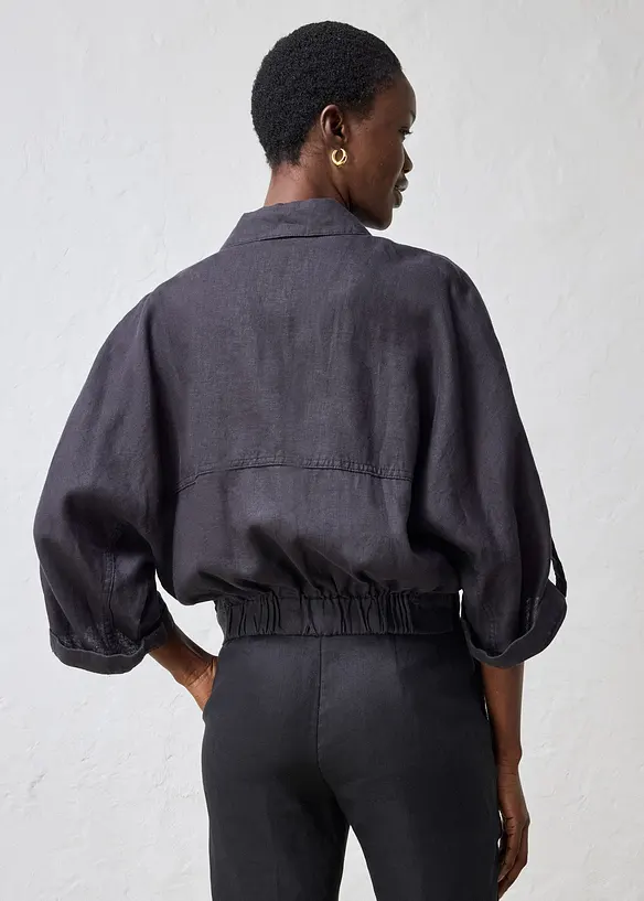 Blusjacka av linne, bonprix