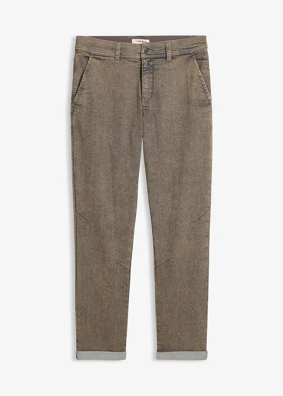 Tunna stretchjeans i Relaxed Fit med bekv&auml;m midja, Straight, bonprix