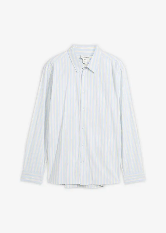 Strykfri skjorta med stretch, modern passform, bonprix
