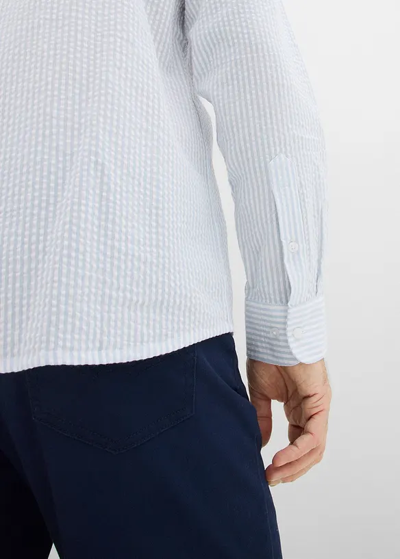 Skjorta av bomullsb&auml;ckeb&ouml;lja, Regular Fit, bonprix