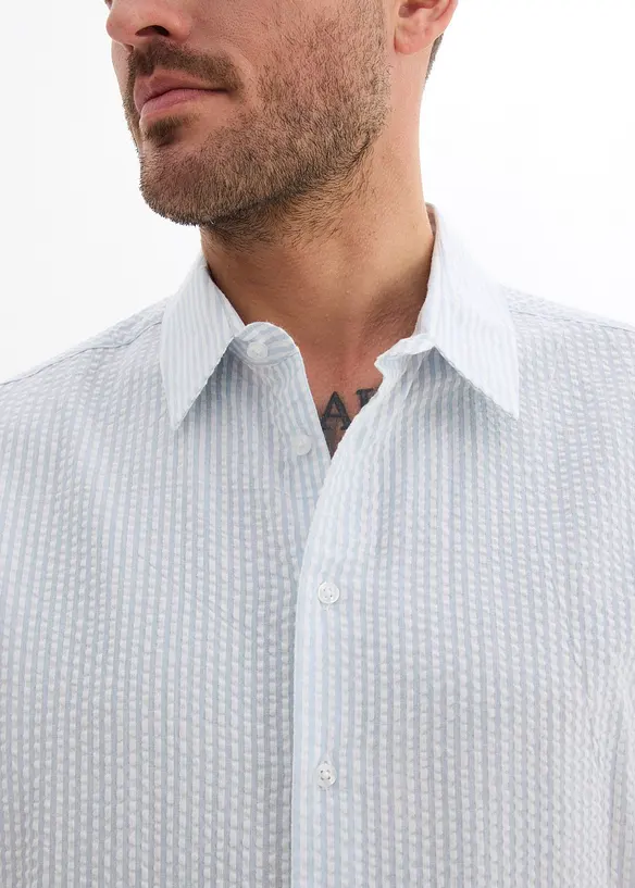 Skjorta av bomullsb&auml;ckeb&ouml;lja, Regular Fit, bonprix