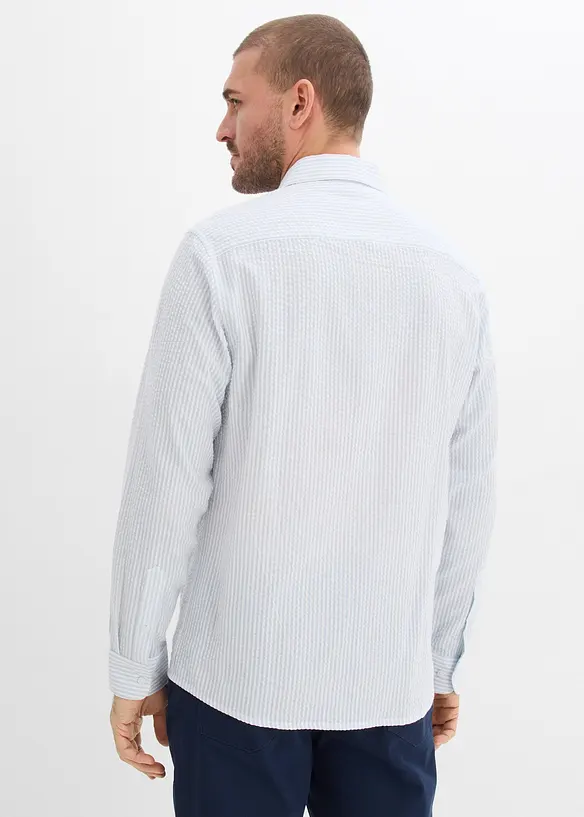 Skjorta av bomullsb&auml;ckeb&ouml;lja, Regular Fit, bonprix