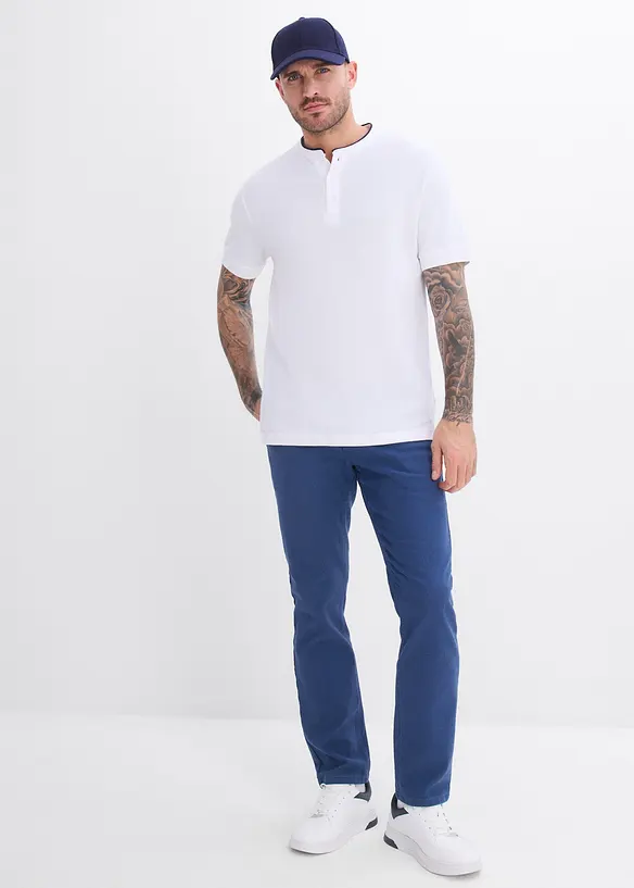 Pik&eacute;tr&ouml;ja med st&aring;krage, av ekologisk bomull, bonprix