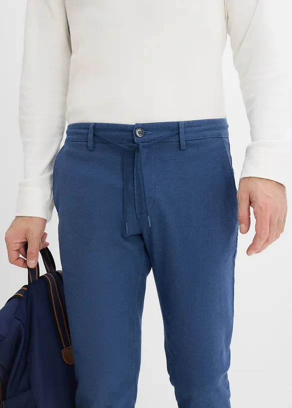 Chinos i stretchigt material med Regular Fit och reglerbar midja, Straight, bonprix