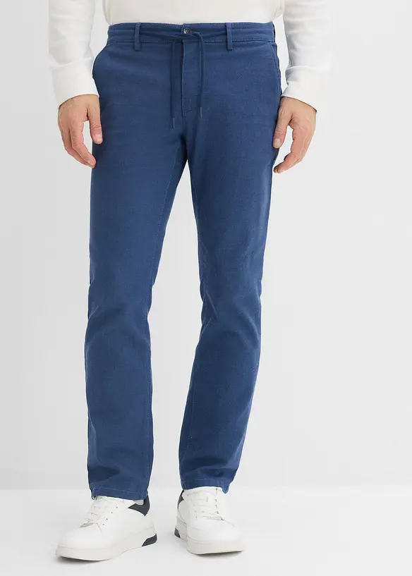 Chinos i stretchigt material med Regular Fit och reglerbar midja, Straight, bonprix
