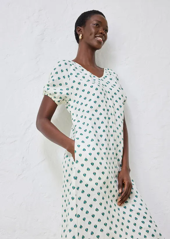 Kl&auml;nning av linne, bonprix