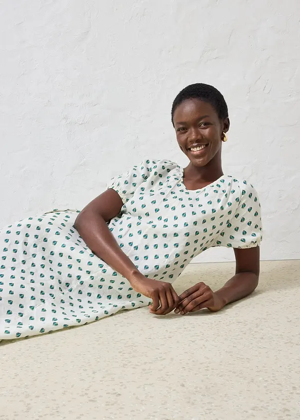 Kl&auml;nning av linne, bonprix