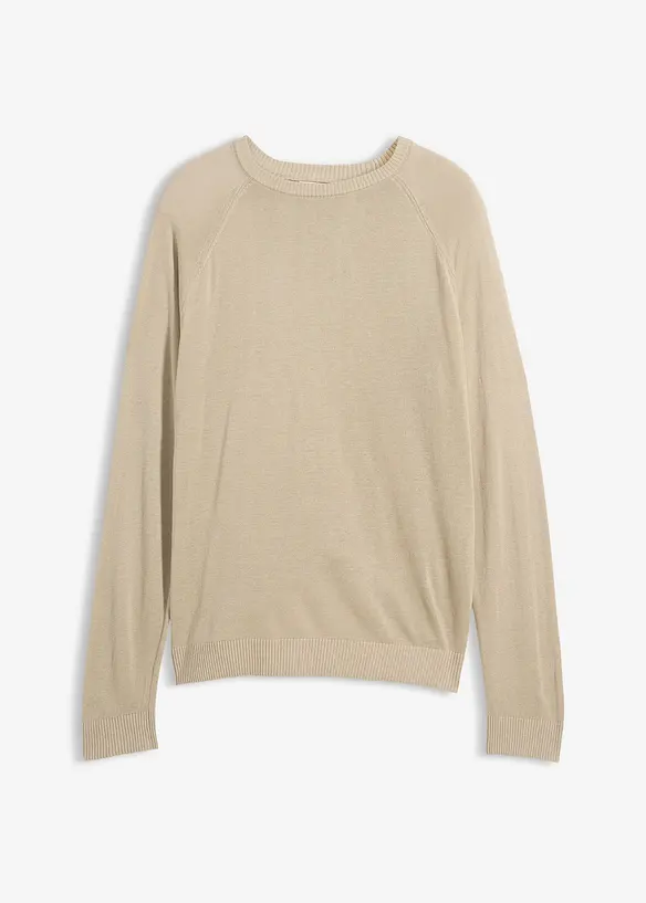 Tunn, finstickad tr&ouml;ja av linnemix, bonprix