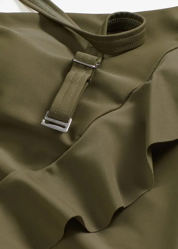 Baddr&auml;kt med ena axeln bar och avtagbart axelband, bonprix