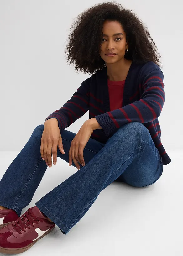 Flared Jeans Mid Waist, Stretch, bonprix