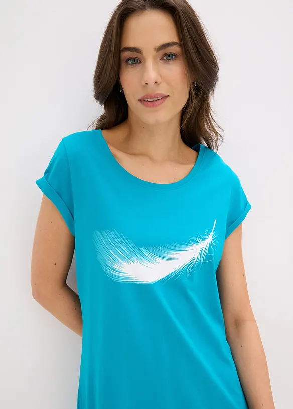 Kort nattlinne i ekologisk bomull, bonprix