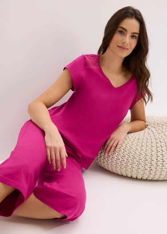 Capripyjamas med culotter, bonprix