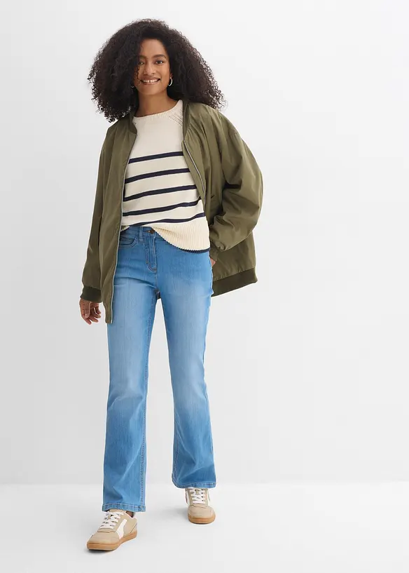 Bootcut Jeans Mid Waist, Stretch, bonprix