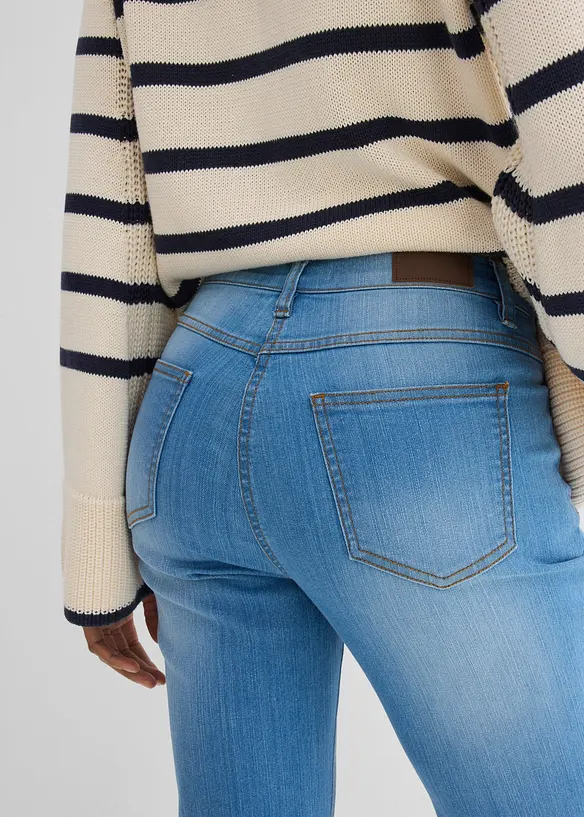 Bootcut Jeans Mid Waist, Stretch, bonprix
