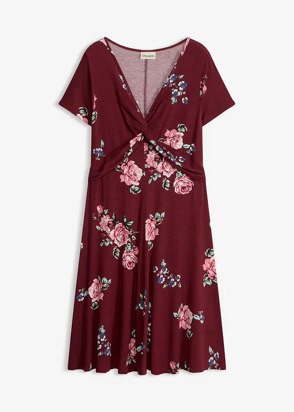 Jerseykl&auml;nning i viskosmix, bonprix